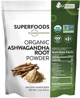Polvo de Raíz de Ashwagandha Orgánico | MRM Nutrition | 113 Serv.