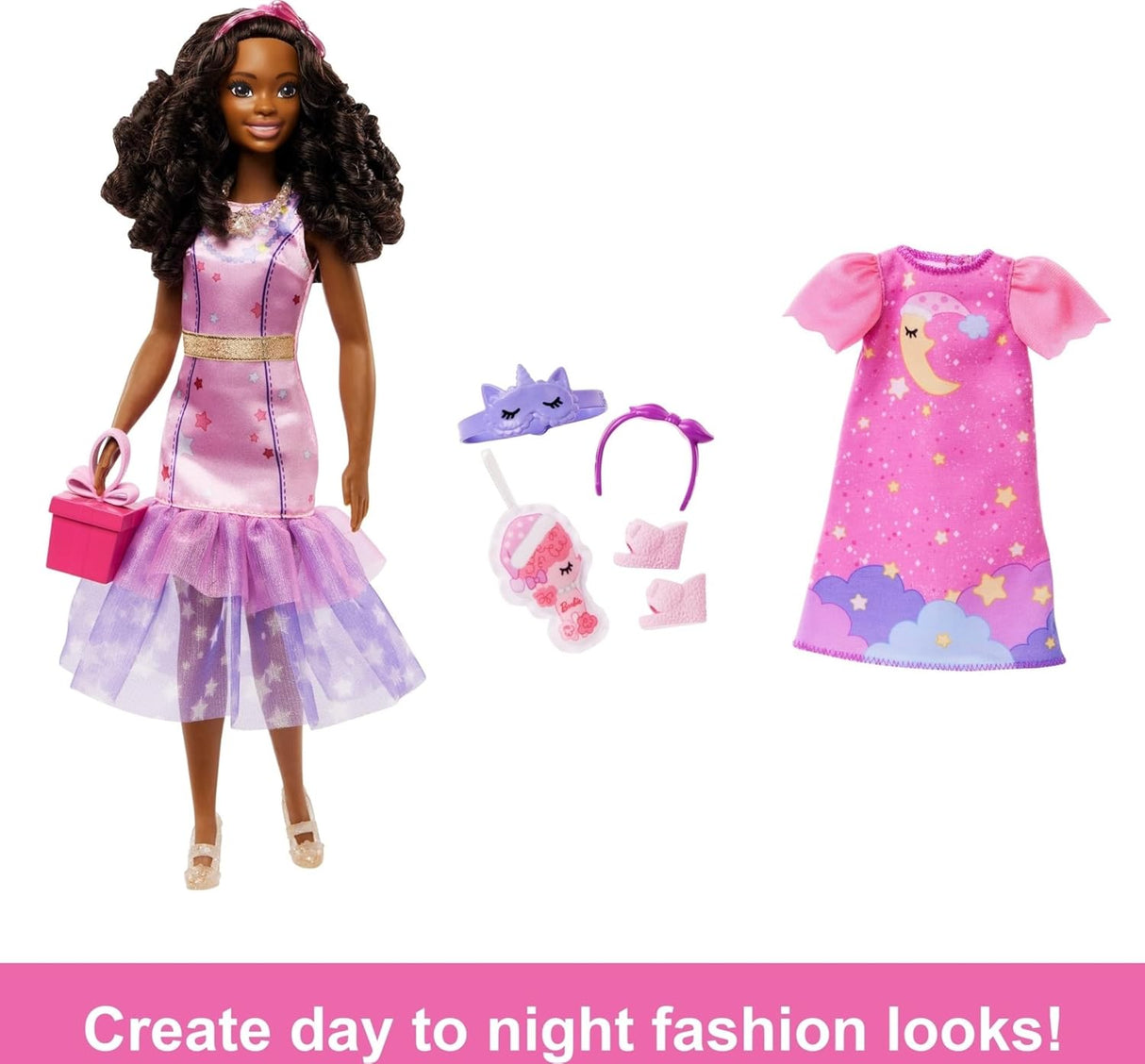 Barbie: Muñeca Preescolar Brooklyn con Cuerpo Flexible y Accesorios