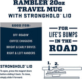 Taza de Viaje YETI Rambler 20 oz, Acero Inoxidable, Aislada