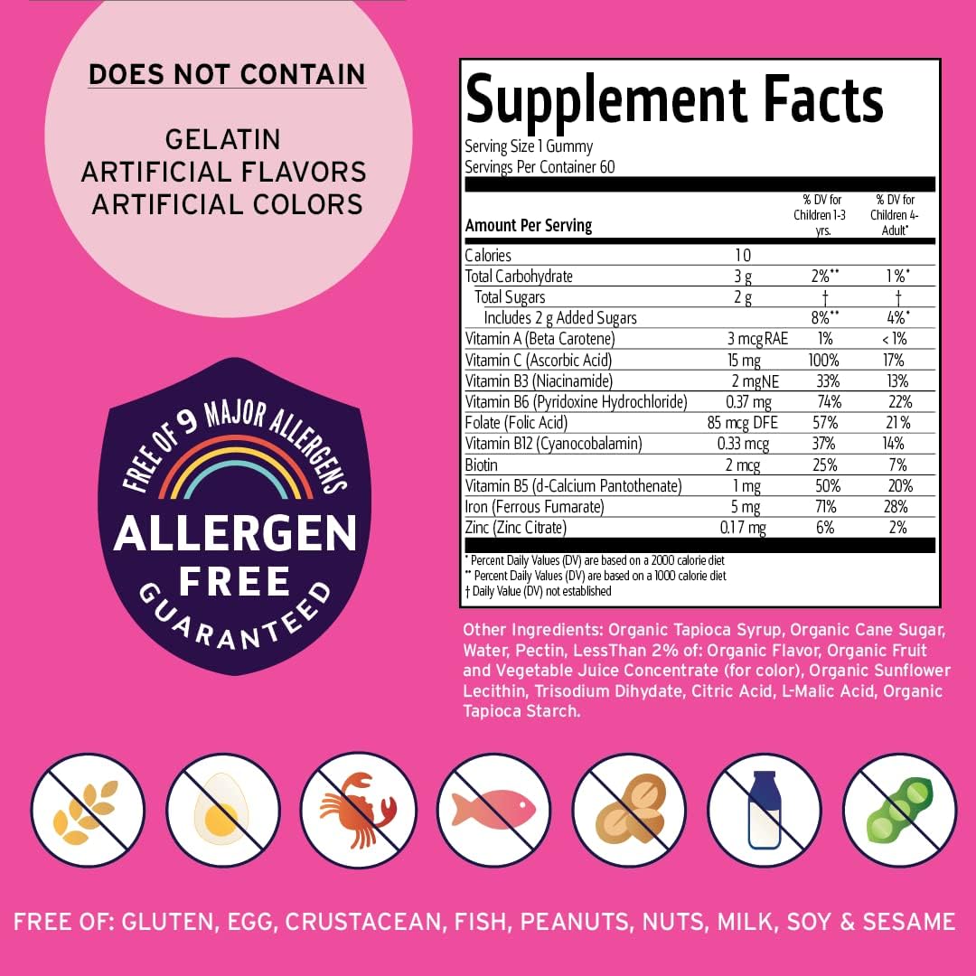 Suplemento ironbear Vitamin  dietético de hierro 60 unidades
