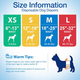 Pañales Pet Soft para perro, desechables, para perros macho, xs