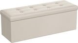Otomana plegable de almacenamiento, asiento acolchado, ULSF70M