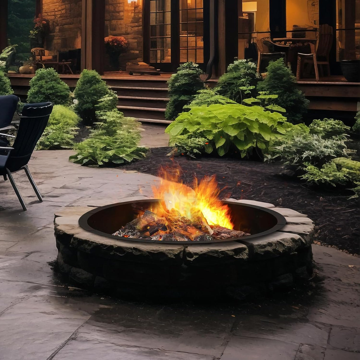 Anillo de Fuego Acero Redondo 36" Interior/39" Exterior