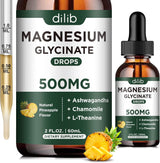 Glicinato de magnesio 500 mg  Calma y alivio del estrés
