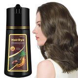 Shampoo de tinte para el cabello castaño natural Fvquhvo