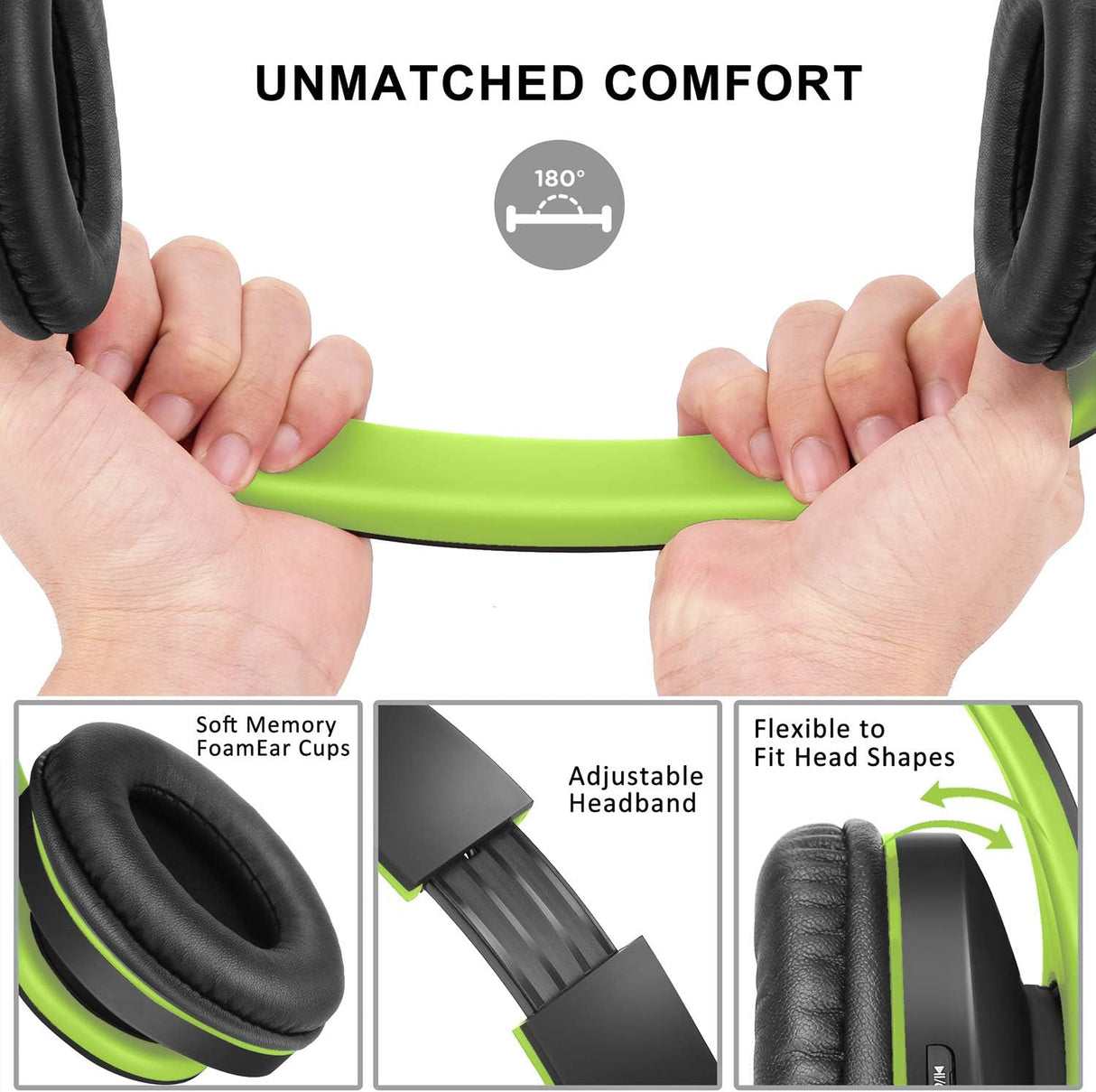Auriculares ZIHNIC Bluetooth Inalámbricos, Plegables, FM, Modelo ZIH-01
