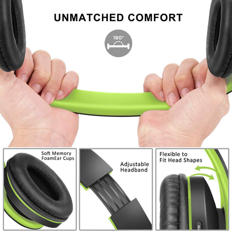 Auriculares ZIHNIC Bluetooth Inalámbricos, Plegables, FM, Modelo ZIH-01