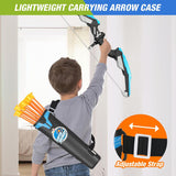 Juego de Arcos y Flechas LED para Niños, 24 Flechas, 2 Carcaj