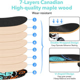 Skateboard Completo 31"x8", Madera de Arce, Doble Kick