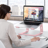 OMOTON Soporte para computadora portátil elevador desmontable