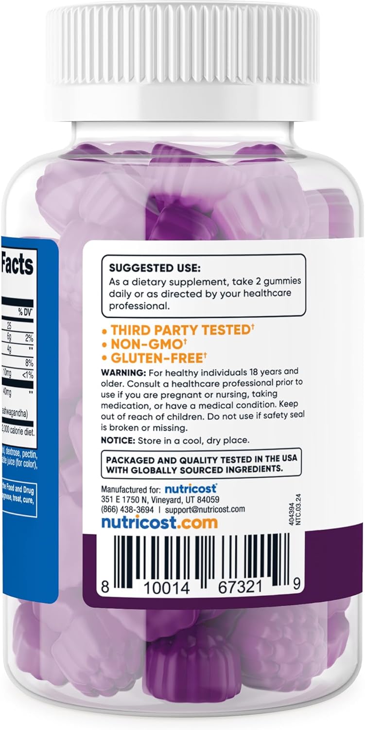 Nutricost Gomas de Ashwagandha 1200mg 60 gummies