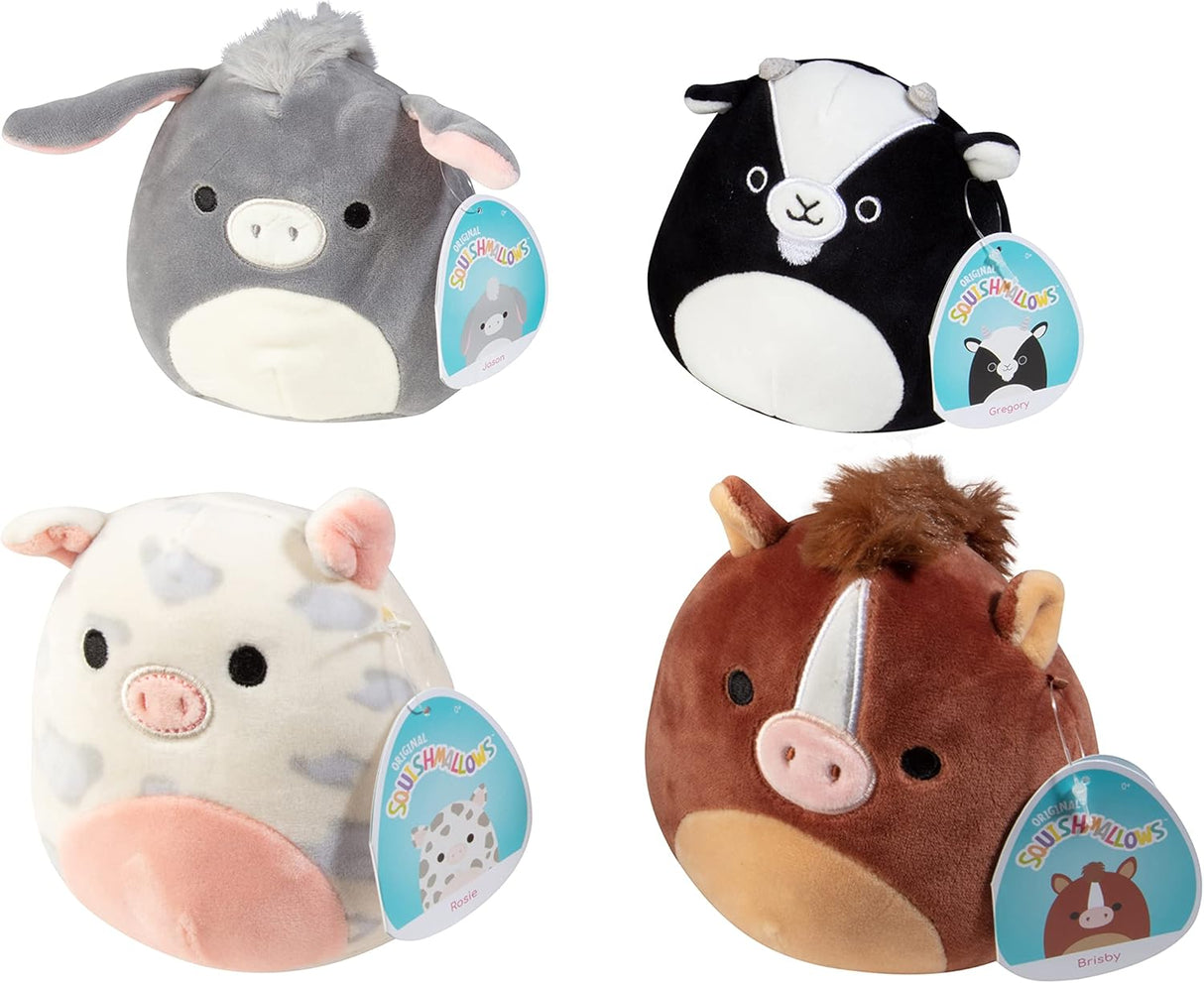 Peluche Squishmallows granja 5 pulgadas recibe 1 de 4 estlos