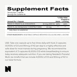 Vitamina Prenatal D3/K2 Expertamente Formulada | 60 Cápsulas