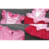 disfraz para bebé con diseño de princesa rosado 0 - 3 meses