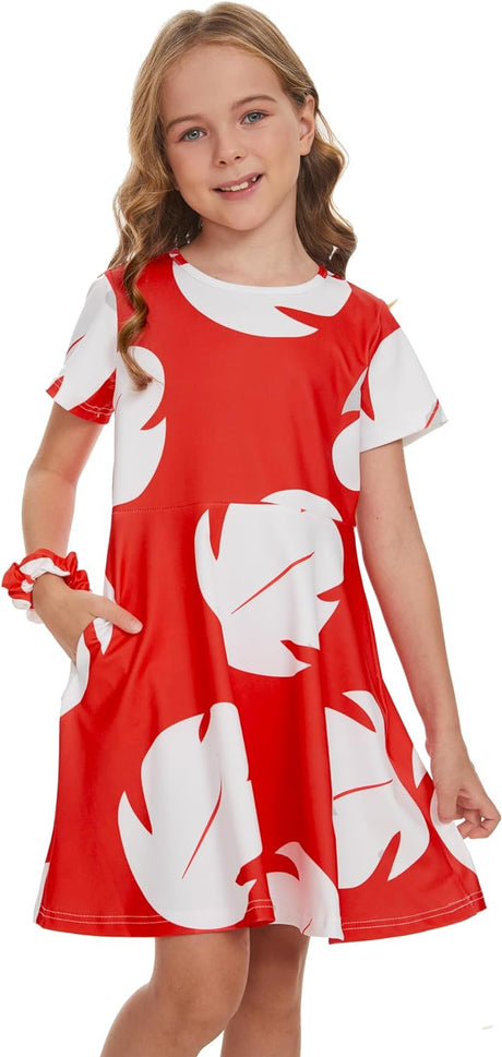 Disfraz de Princesa Hawaiana para Niñas Lilo 4-5T Verano