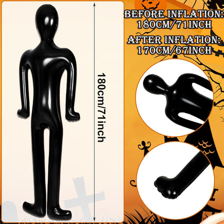 Maniquí Inflable Lenwen 4 Pcs 70 para Decoración Halloween