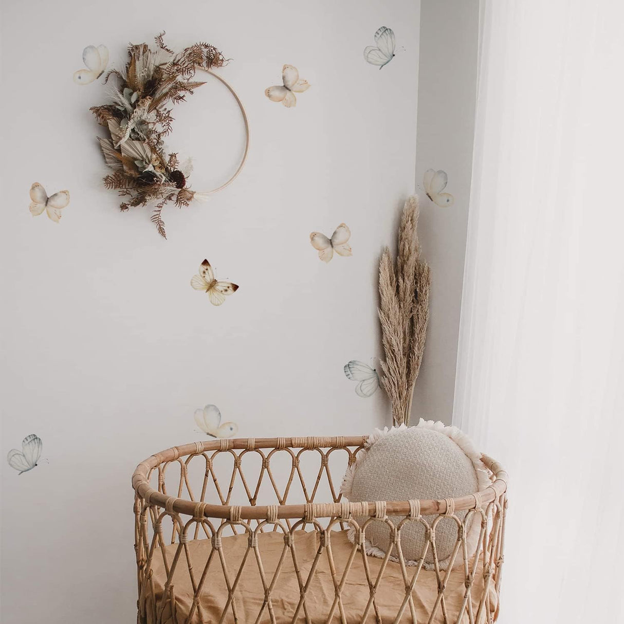 Calcomanías de pared bohemias para dormitorio de niñas