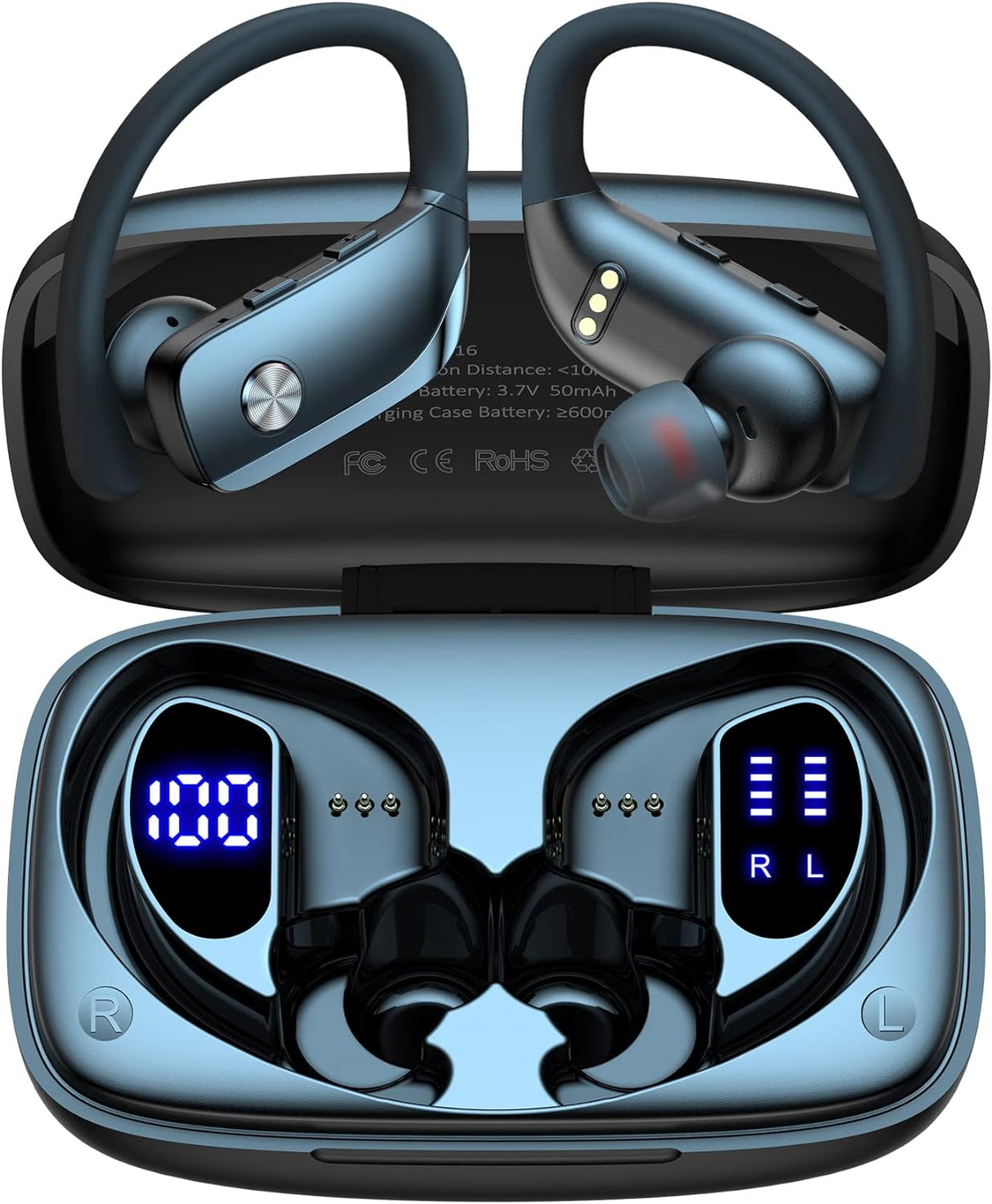 Auriculares Inalámbricos Bmani, 48hrs, Con Display LED, Modelo: Bmani