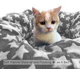 Cama de túnel para gatos con cojín de felpa lavable
