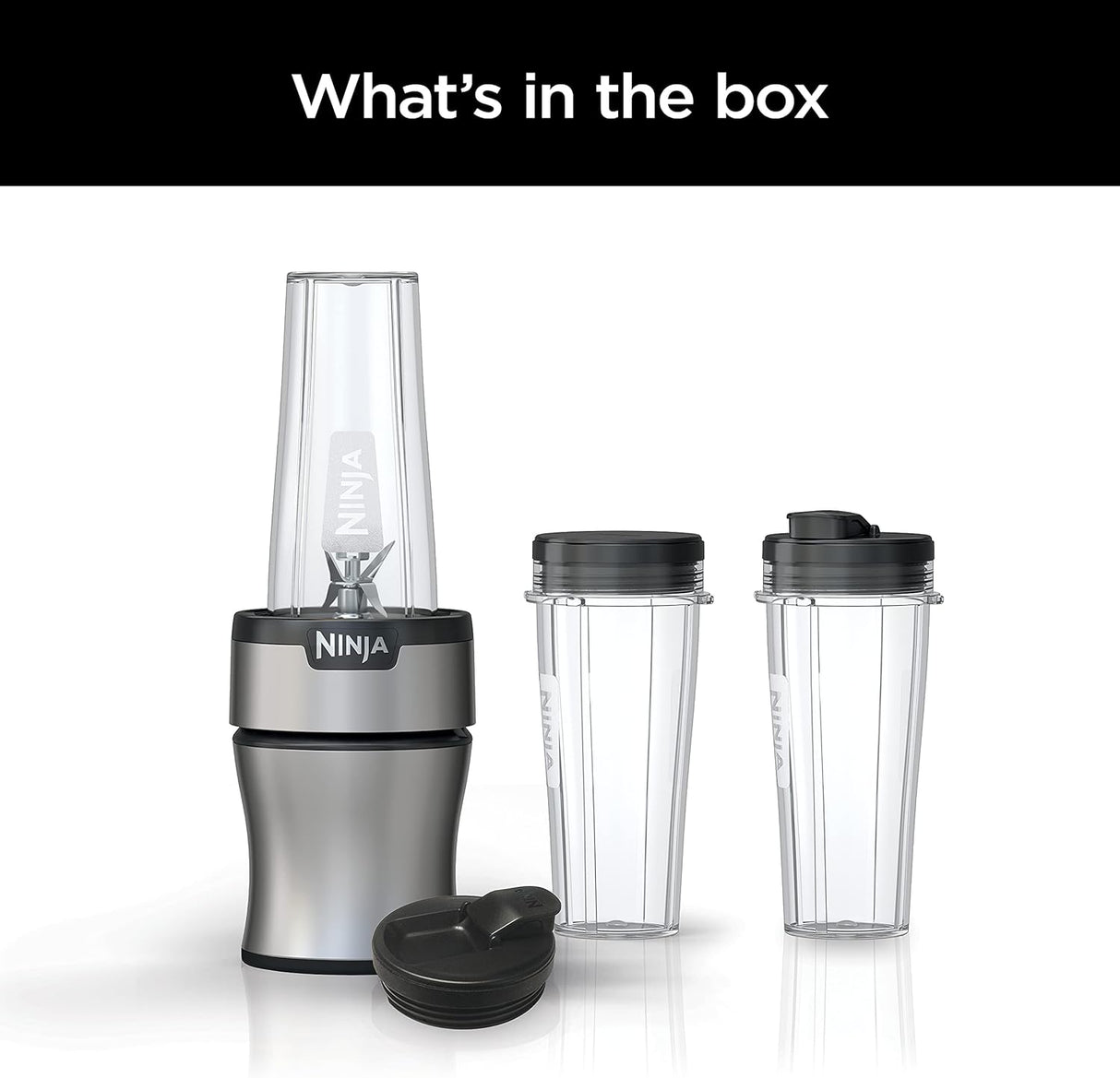 Licuadora Personal Ninja BN301, 900W, (3) Tazas, Fácil Limpieza