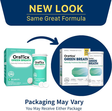 Green Breath Oral Care Probiotics, 8 Mil CFU, 30 Lozenges