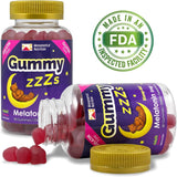 Gummy ZZZs Melatonina, sin gelatina  vegetariana sabor fresa