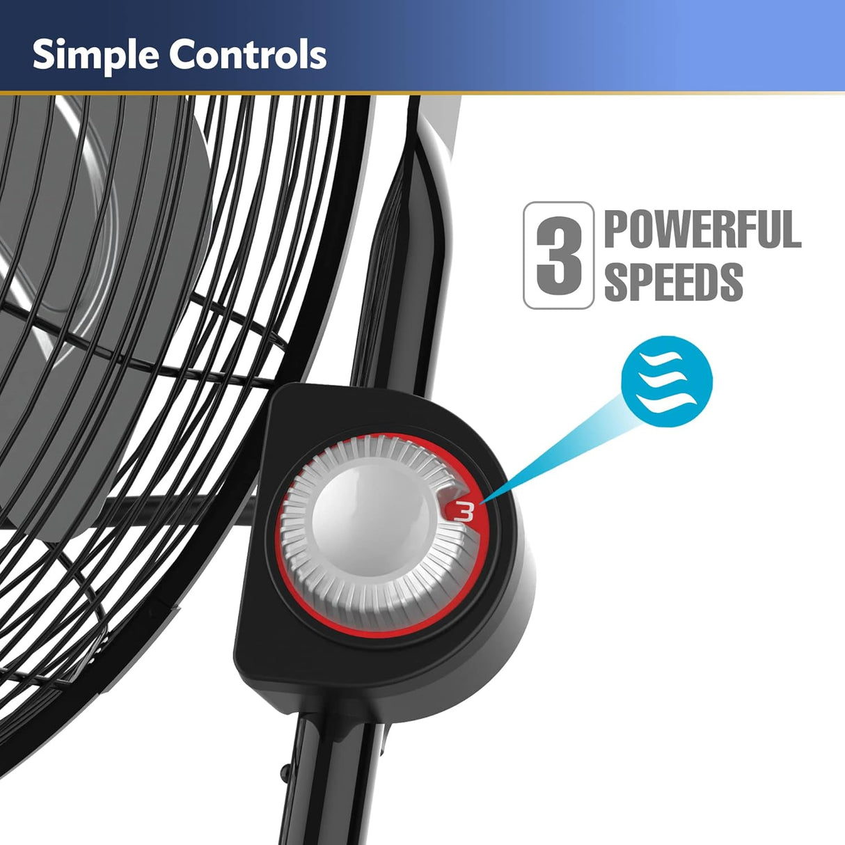 Lasko Ventilador de Alta Velocidad, Montaje Rápido, 2264QM