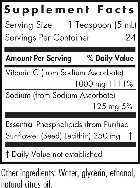 Suplementos Micro Liposomal C 4 fl oz 120ml Liquid