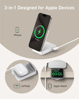 Cargador MagSafe compatible estación de carga 3 en 1