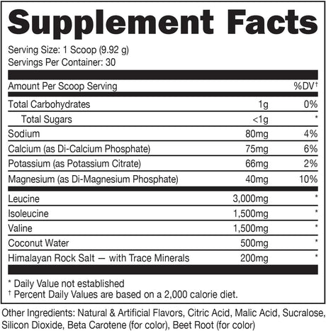 Bucked Up BCAA 2:1:1 Suplemento en Polvo 30 Serv.