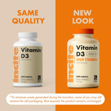 Incite Nutrition Vitamina D3 5000iu - 400 Micro Tabletas