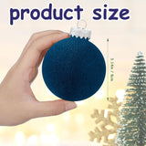 Adorno Decorativo de Bolas de Navidad Flocked 15 Pcs Liliful
