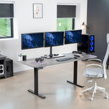 Soporte de Tres Monitores VIVO, Ajustable, STAND-V003FG