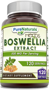 Extracto de Boswellia | 500 Mg | Suplemento sin GMO ni Gluten