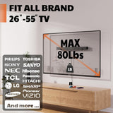 Soporte TV AENTGIU, sin taladro, fácil instalación, 26-55