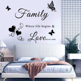 Vinilos Decorativos Familia - Adhesivos Removibles para Pared