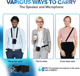 Amplificador de voz portátil con micrófono y altavoz Bluetooth