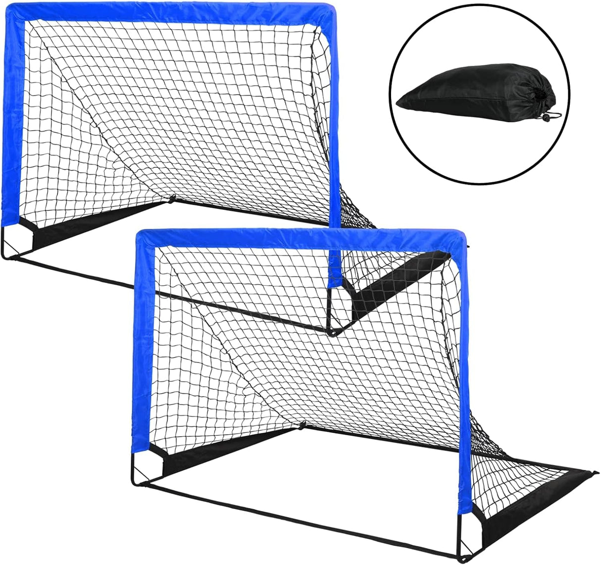 Portería de fútbol portátil de 4 x 3 pies Simple Deluxe