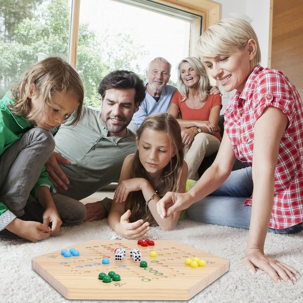 Juego de Mesa Aggravation de Madera Wahoo, 4-6 Jugadores