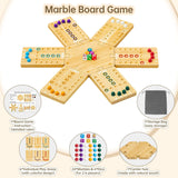 Juego de Mesa de Mármol, Juego de Madera, 2-6 Jugadores, Modelo 2023