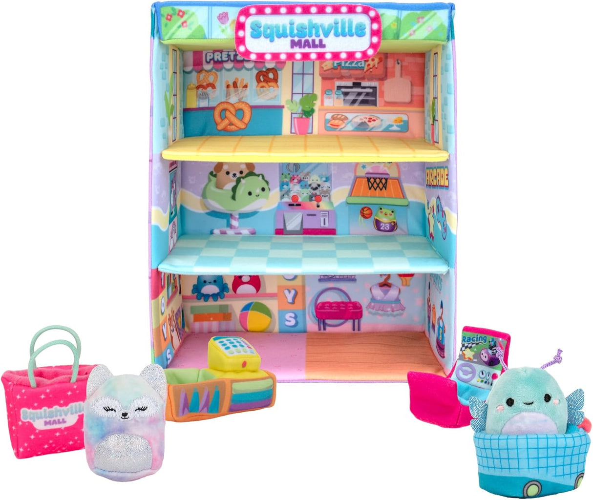 Mini-Peluche Squishmallow Escena de Juego con Accesorios SQM0158