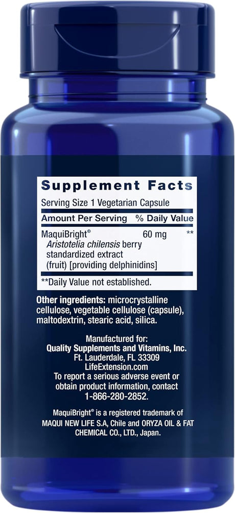 Suplementos MaquiBright salud ocular con extracto de baya