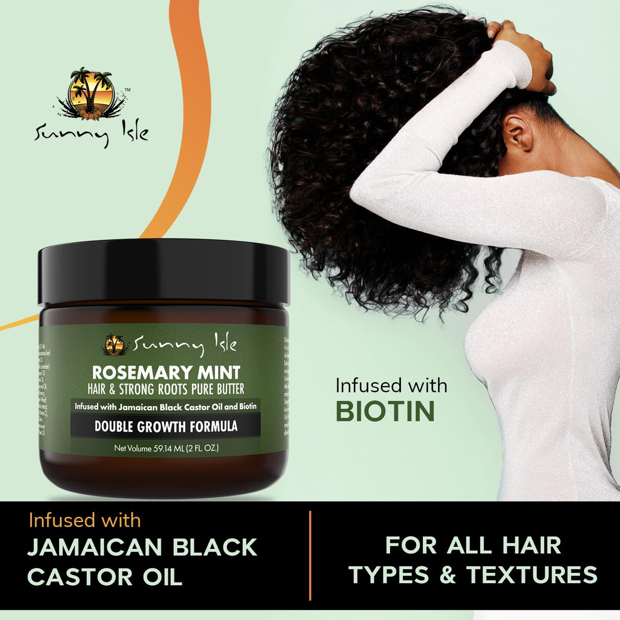 Aceite de menta de romero para cabello y raíces fuertes