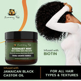 Aceite de menta de romero para cabello y raíces fuertes