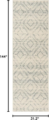 Alfombra Runner Moderna con Diseño de Diamantes - ADR131T