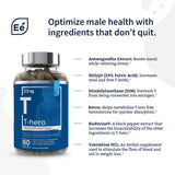 Suplemento de salud masculina   T con DIM, Ashwagandha