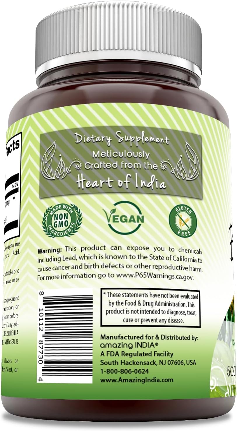 Suplemento Amazing India Bromelina 500 mg 120 tabletas