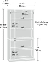 Estantería de 5 estantes Sauder, 35.28x13.23x69.76, modelo