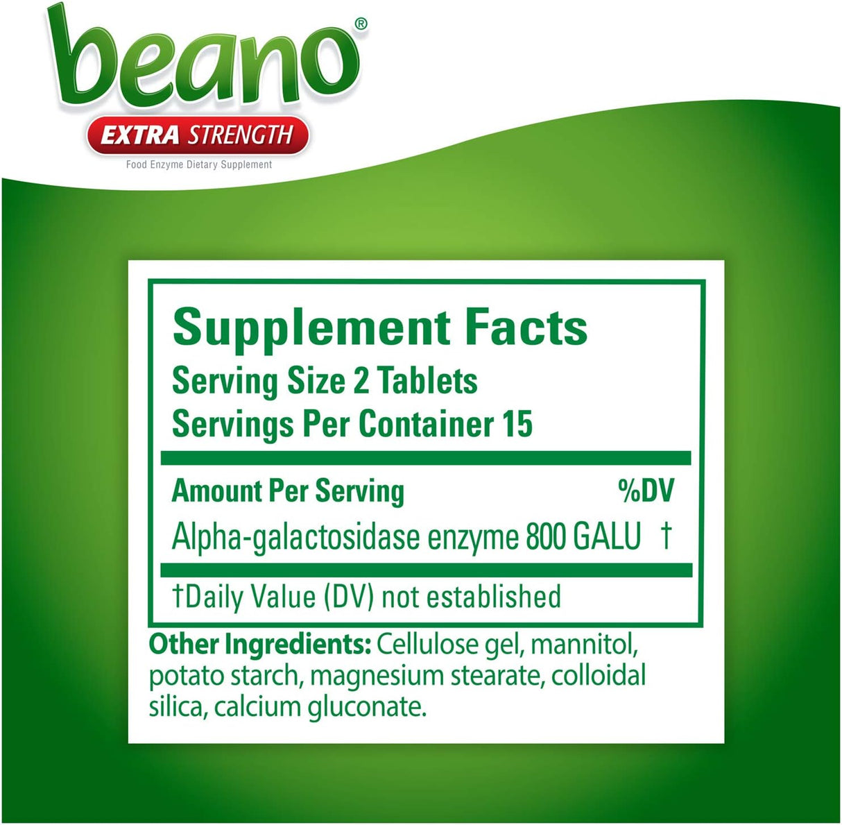 Suplementos Prevención de gases de enzimas alimentarias 30u