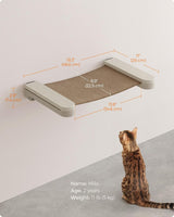 Hamaca para gatos Feandrea, montada en pared, modelo No.001